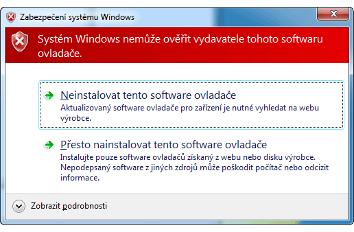 neplatný podpis